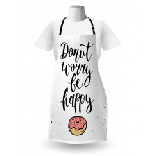 Donut Worry Words Stains Apron