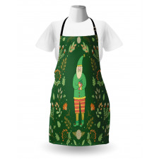 Botanical Herbs and Branches Apron