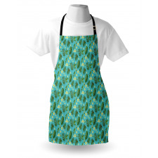 Leafage Hibiscus Blooms Apron