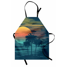 Evening Sun Sea Sky Apron