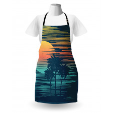 Evening Sun Sea Sky Apron