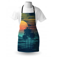 Evening Sun Sea Sky Apron