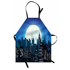 Modern Capital Moon Night Apron