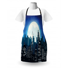 Modern Capital Moon Night Apron