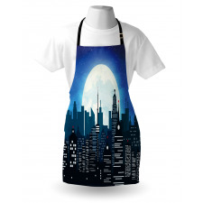 Modern Capital Moon Night Apron