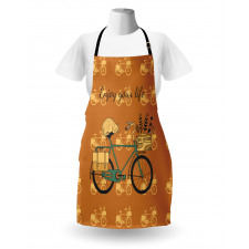 Bicycle with Flower Crates Apron