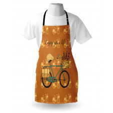 Bicycle with Flower Crates Apron