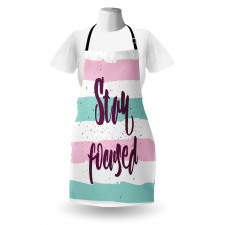 Horizontal Pastel Stripes Apron