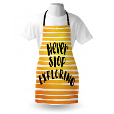 Never Stop Exploring Ombre Apron