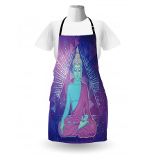 Meditating in Space Apron