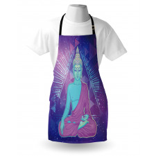 Meditating in Space Apron