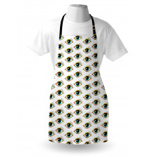 Pictogram Style Pattern Apron