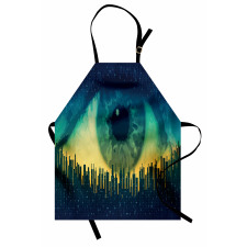 Surveillance Theme Motif Apron