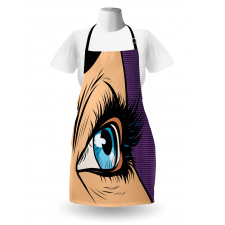 Pop Art Retro Style Cartoon Apron