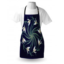 Art Nouveau Floral Design Apron