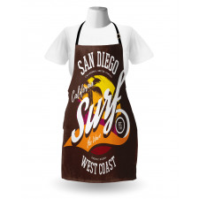 Surf Beach Grunge Design Apron