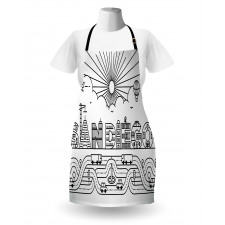 City Typography Letters Apron