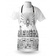 City Typography Letters Apron