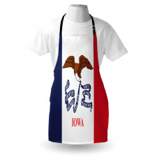 Flag Eagle and Words Apron