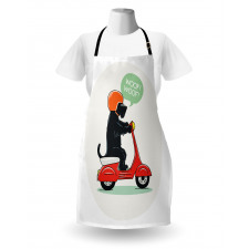 Scooter Ridding Puppies Apron