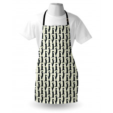 Checkered Rhombus Motif Apron