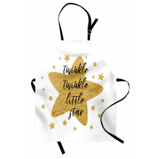 Grungy Style Retro Lettering Apron