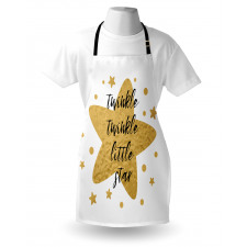 Grungy Style Retro Lettering Apron