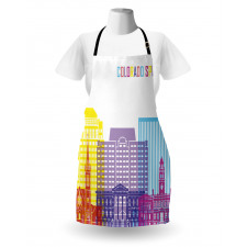 Colorful Urban City Sky Apron