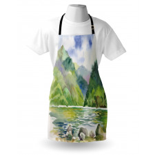 Summer River with Trees Apron