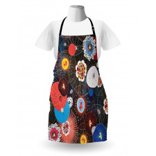 Psychedelic Floral Pattern Apron
