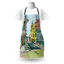 Watercolor Sketch City Apron