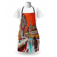 Historical Town Painting Apron