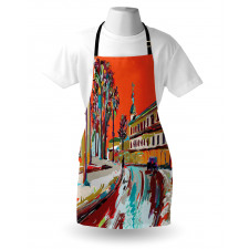 Historical Town Painting Apron