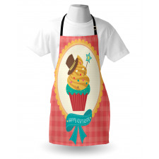 Happy Birthday Calligraphy Apron