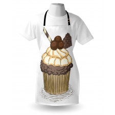 Hand Drawn Chocolate Cake Apron