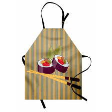 2 Rolls with Chopsticks Apron