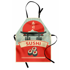 Torii Gate Sushi Mountains Apron