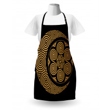 Celtic Moon and Sun Boho Apron