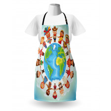 Planet Earth with Children Apron