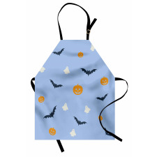 Pumpkins and the Flying Bats Apron