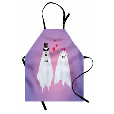 Funny Bride and Groom Couple Apron
