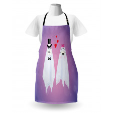 Funny Bride and Groom Couple Apron