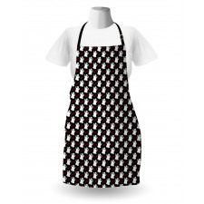 White Ghosts with Boo Texts Apron