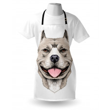 Terrier Realistic Sketch Apron