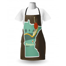 Minneapolis Doodle Map Apron