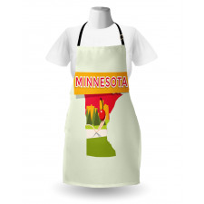 Colorful Doodle State Map Apron