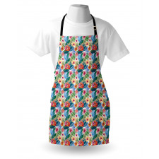 Jungle Nature Flourish Motifs Apron