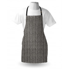 Modern Art Style Stripes Apron