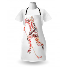 Man Silhouette with Words Apron