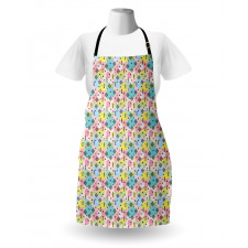 Brush Strokes Folk Apron